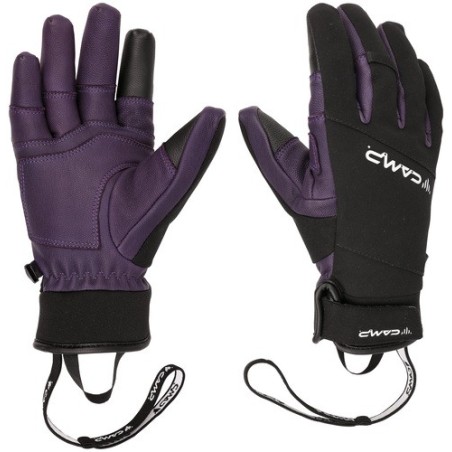 Glove G HOT WOOL LADY Black/Violet CAMP 01;Glove G HOT WOOL LADY Black/Violet CAMP 02;Glove G HOT WOOL LADY Black/Violet CAMP 03