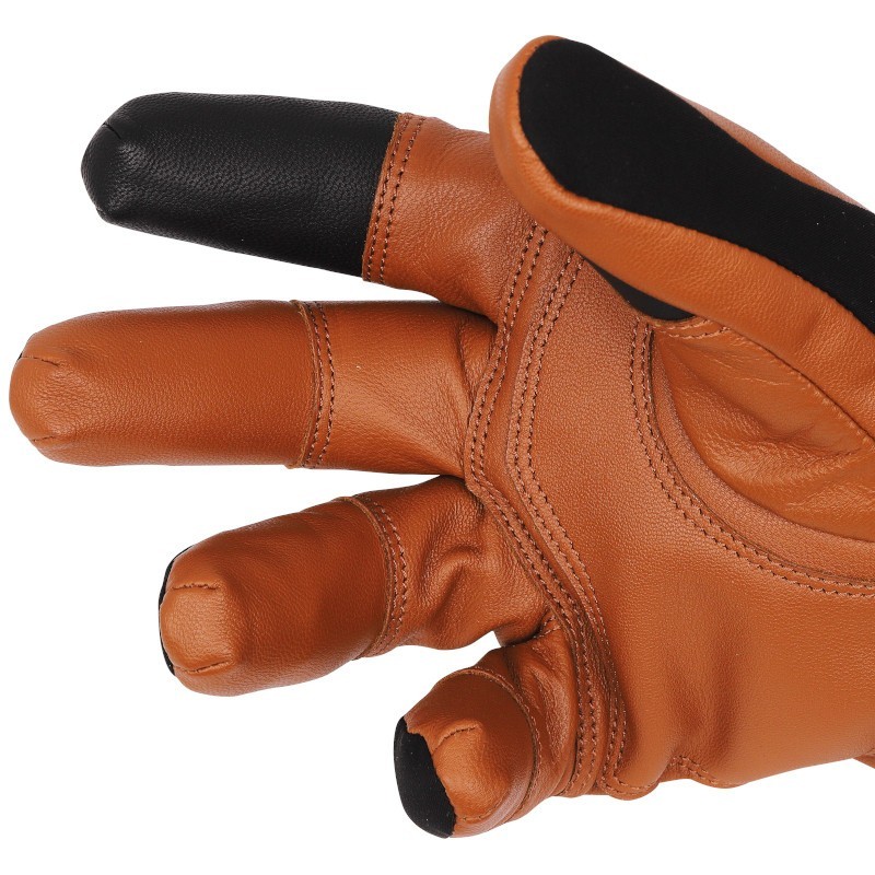 Glove G HOT WOOL Black/Brown - CAMP