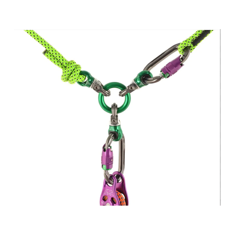 Focus Swivel D Silver/Green DMM 02