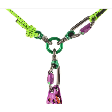 Focus Swivel D Silver/Green DMM 02