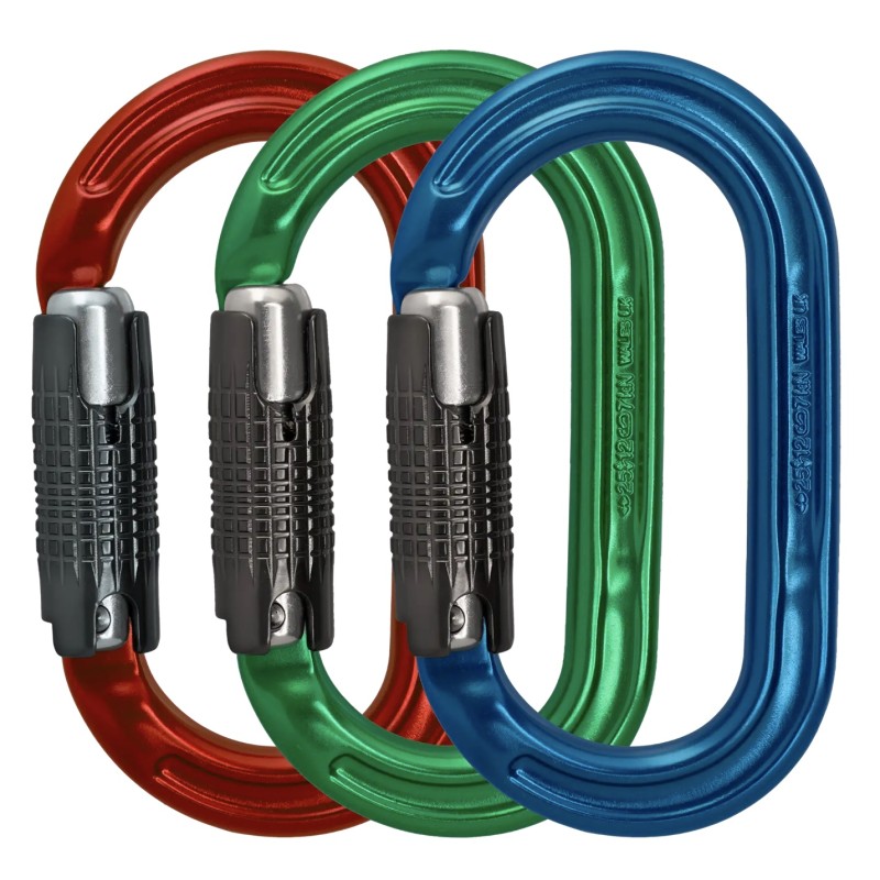 Ultra O Locksafe Colour 3 Pack Blue/Red/Green DMM