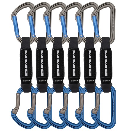 DMM Shadow Quickdraw Titanium/Blue 12cm 6 Pack