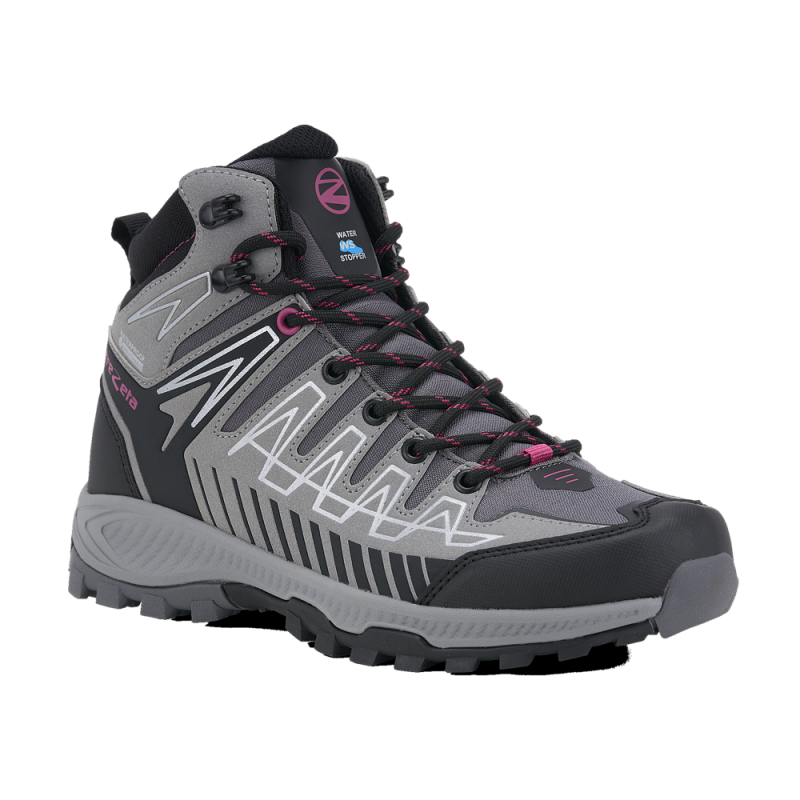 Scarpa THUNDER MID W'S WP Grey-Fucsia TREZETA 01