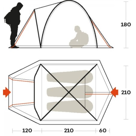 Tenda FERRINO SHABA 3 03