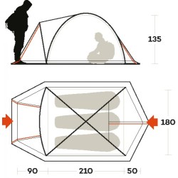 Tenda FERRINO SKYLINE 3 FIBERGLASS 02