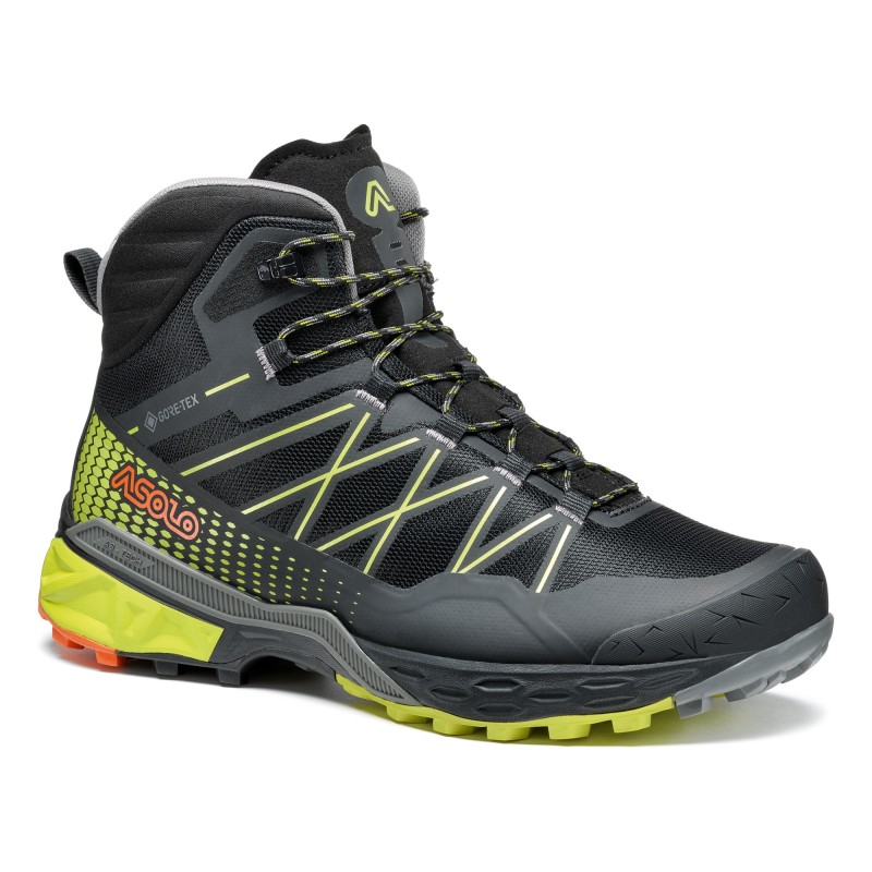 Scarpe ASOLO TAHOE MID GTX Black-Safety Yellow