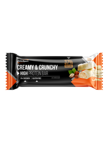 Integratore ETHICSPORT CREAMY & CRUNCHY Bianco e Nocciola