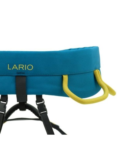 Climbing harness fixed leg loops LARIO 1 Petrol-Saffron