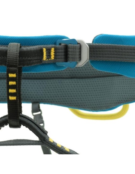 Climbing harness fixed leg loops LARIO 1 Petrol-Saffron