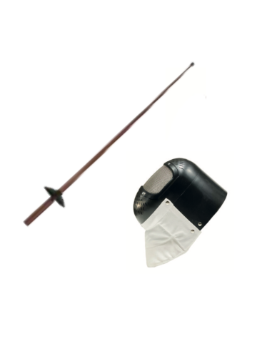 KIT Maschera Scherma Plastica + Fioretto non sonoro JUNIOR FENCING