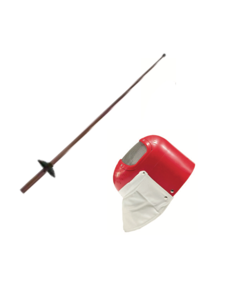KIT Maschera Scherma Plastica + Fioretto non sonoro JUNIOR FENCING
