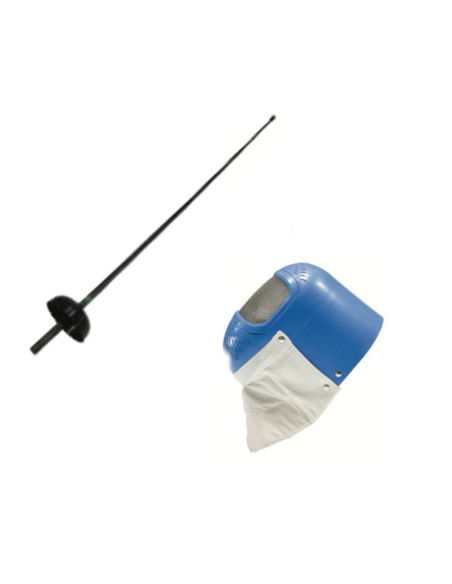 KIT Maschera Scherma Plastica + Spada non sonoro JUNIOR FENCING